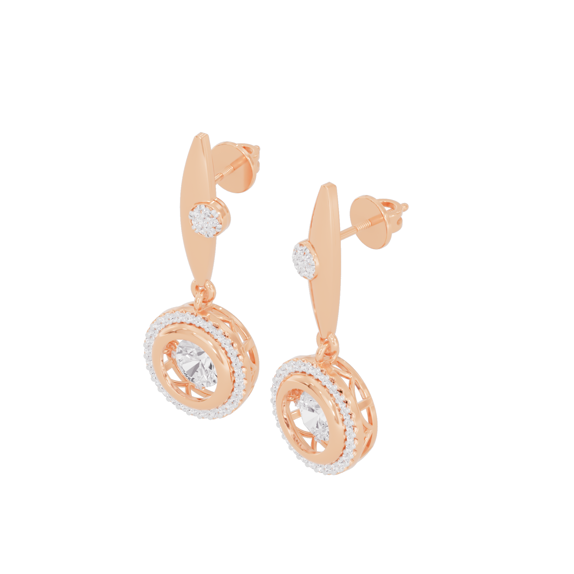 Fusion Charm Diamond Earrings