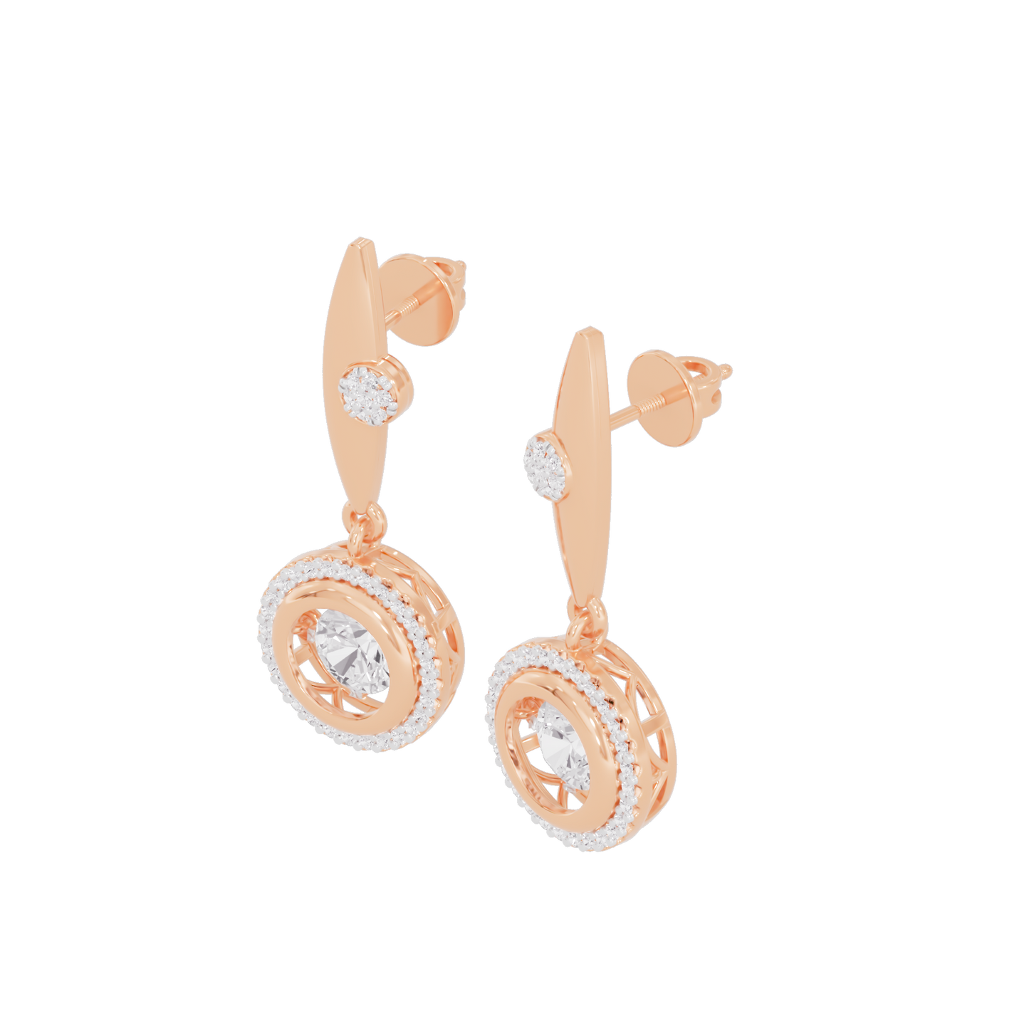 Fusion Charm Diamond Earrings