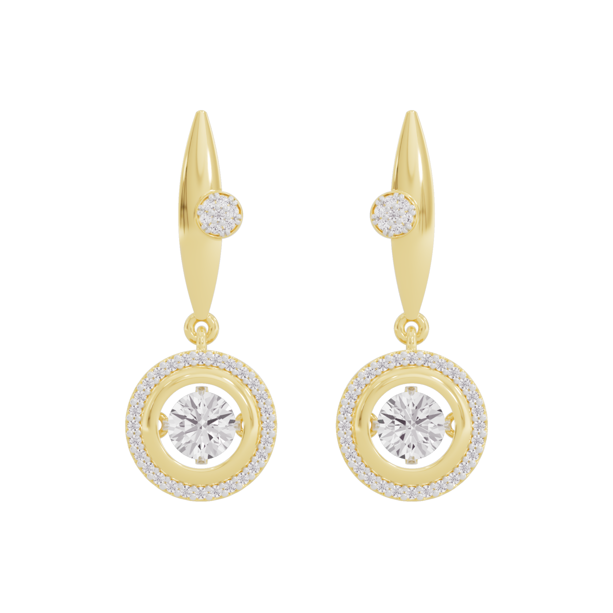 Fusion Charm Diamond Earrings