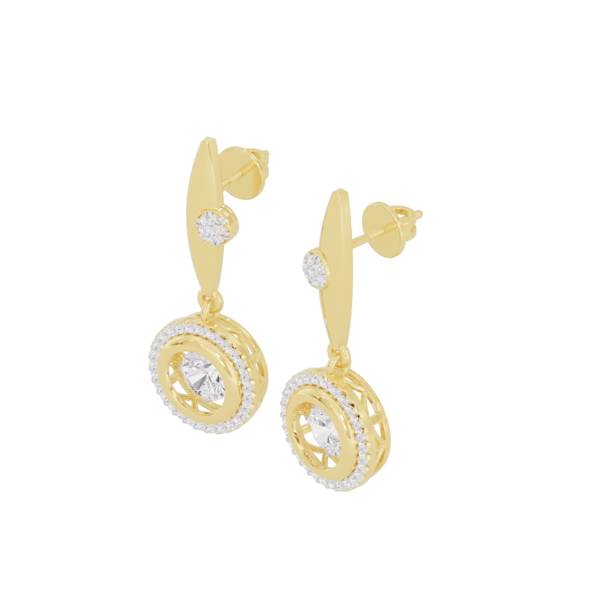 Fusion Charm Diamond Earrings