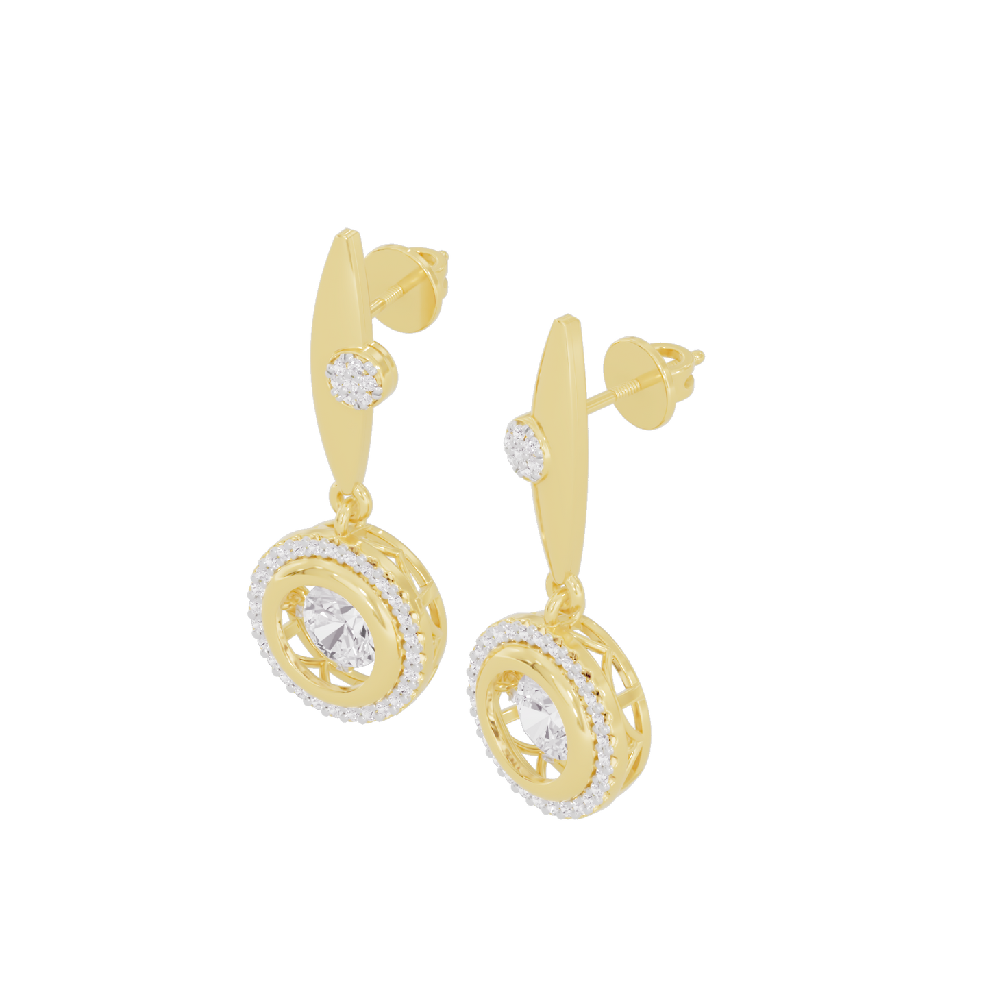 Fusion Charm Diamond Earrings