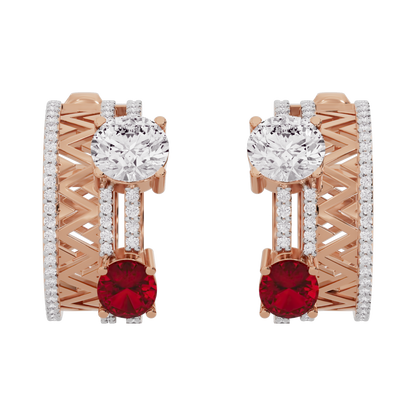 Opulent Chic Diamond Earrings