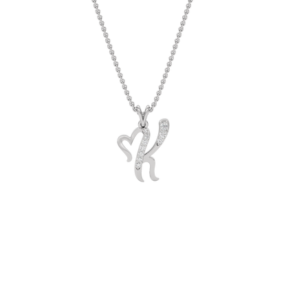 Kissable ‘K’ Diamond Pendant