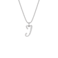 Jubliant ‘J’ Diamond Pendant