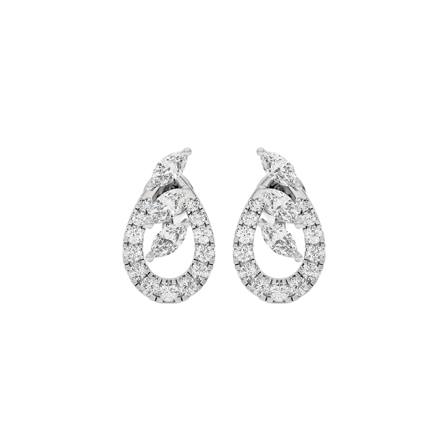 Celestial Pear Diamond Earrings