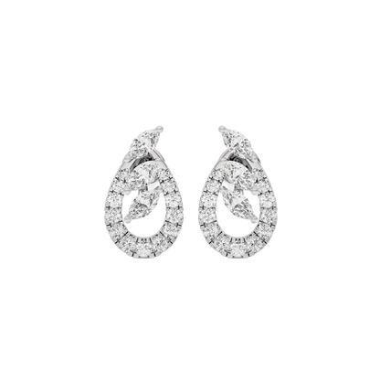 Celestial Pear Diamond Earrings