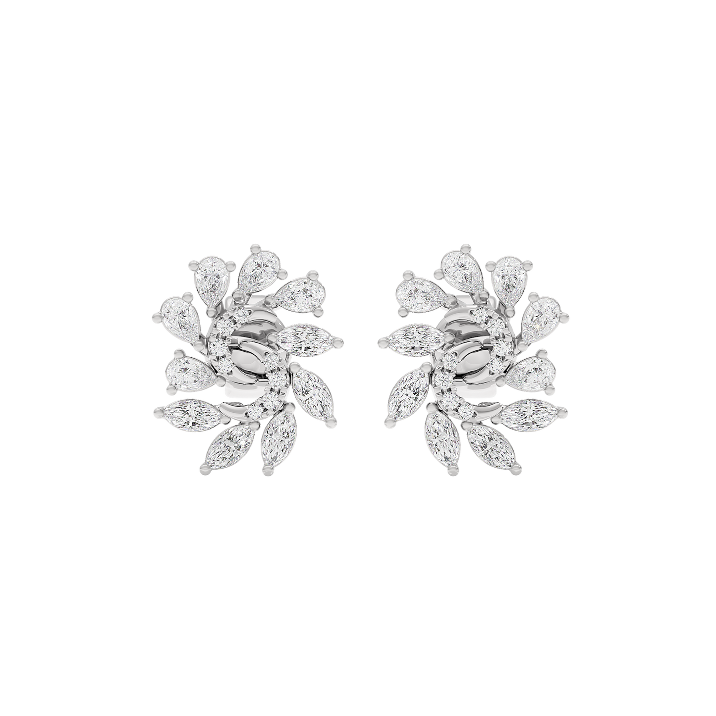 Marquise Bloom Diamond Earrings