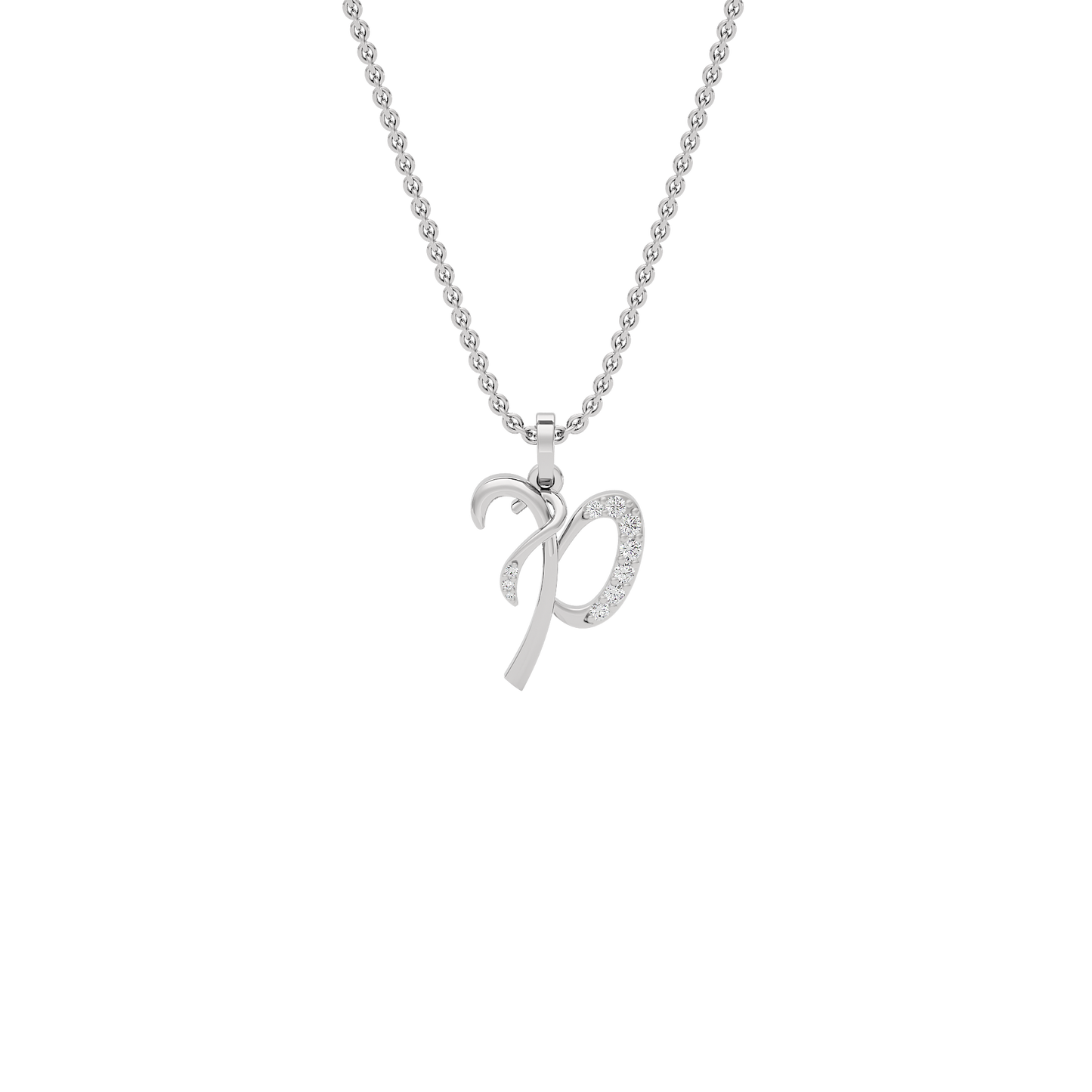 Precious ‘P’ Diamond Pendant