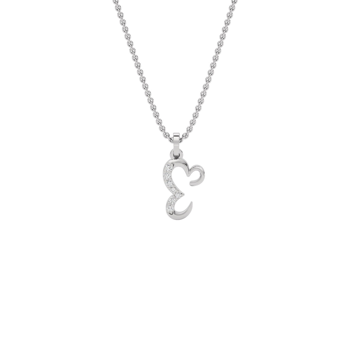 Extraordinary ‘E’ Diamond Pendant