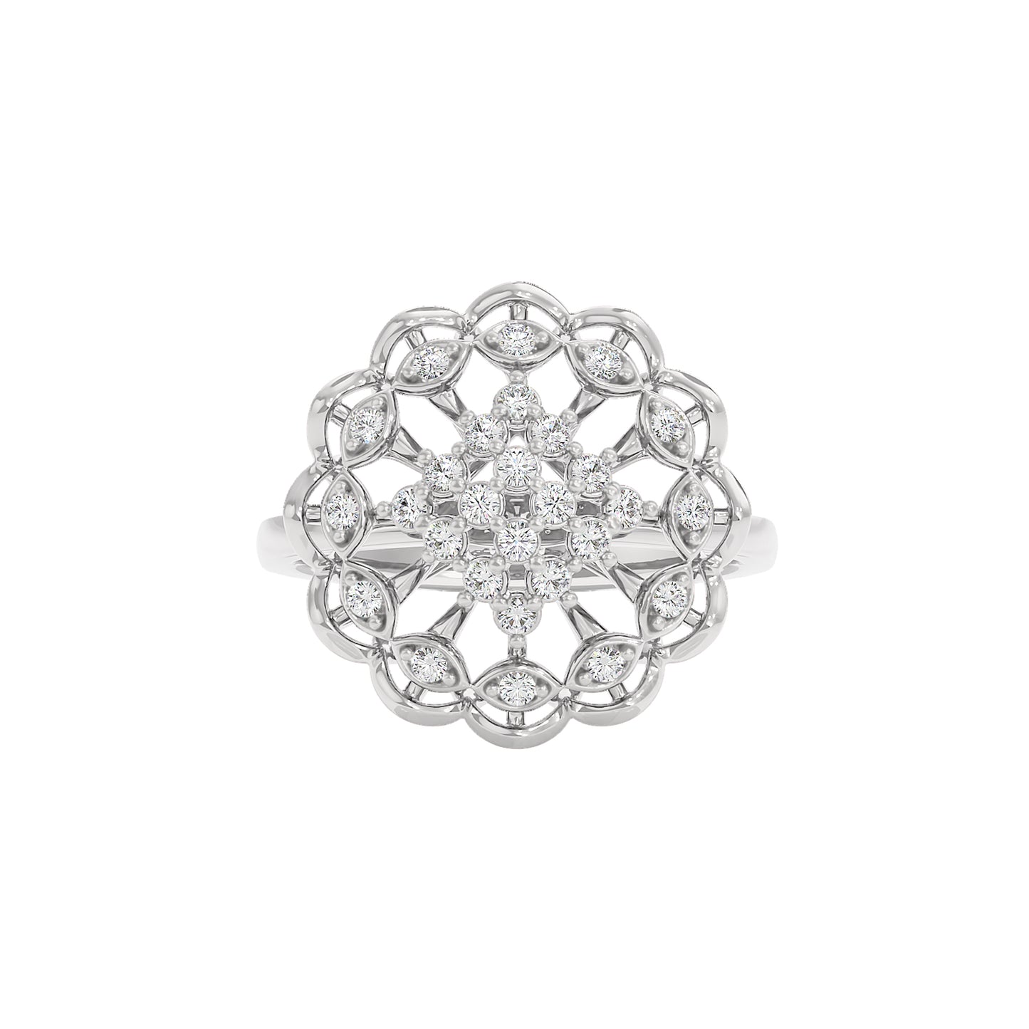 Daisy Diamond Ring