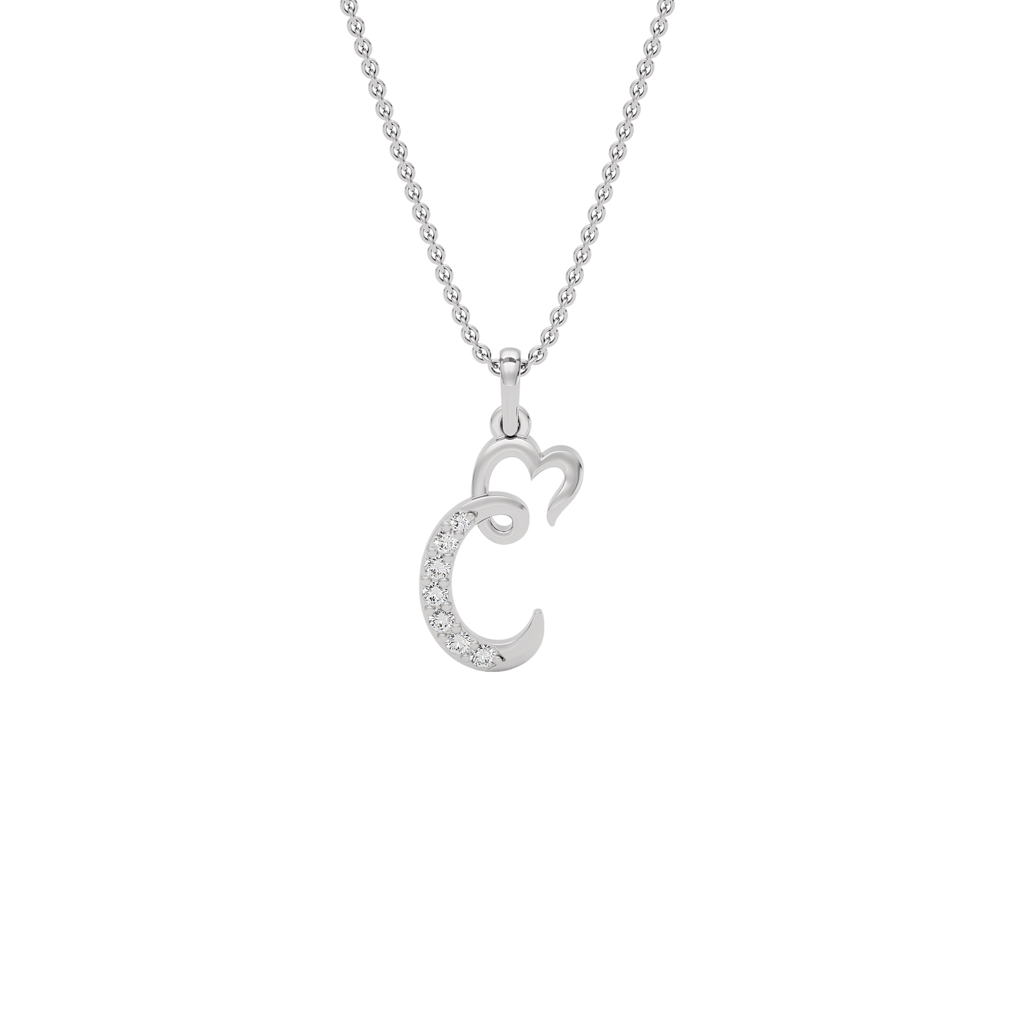 Confident ‘C’ Diamond Pendant