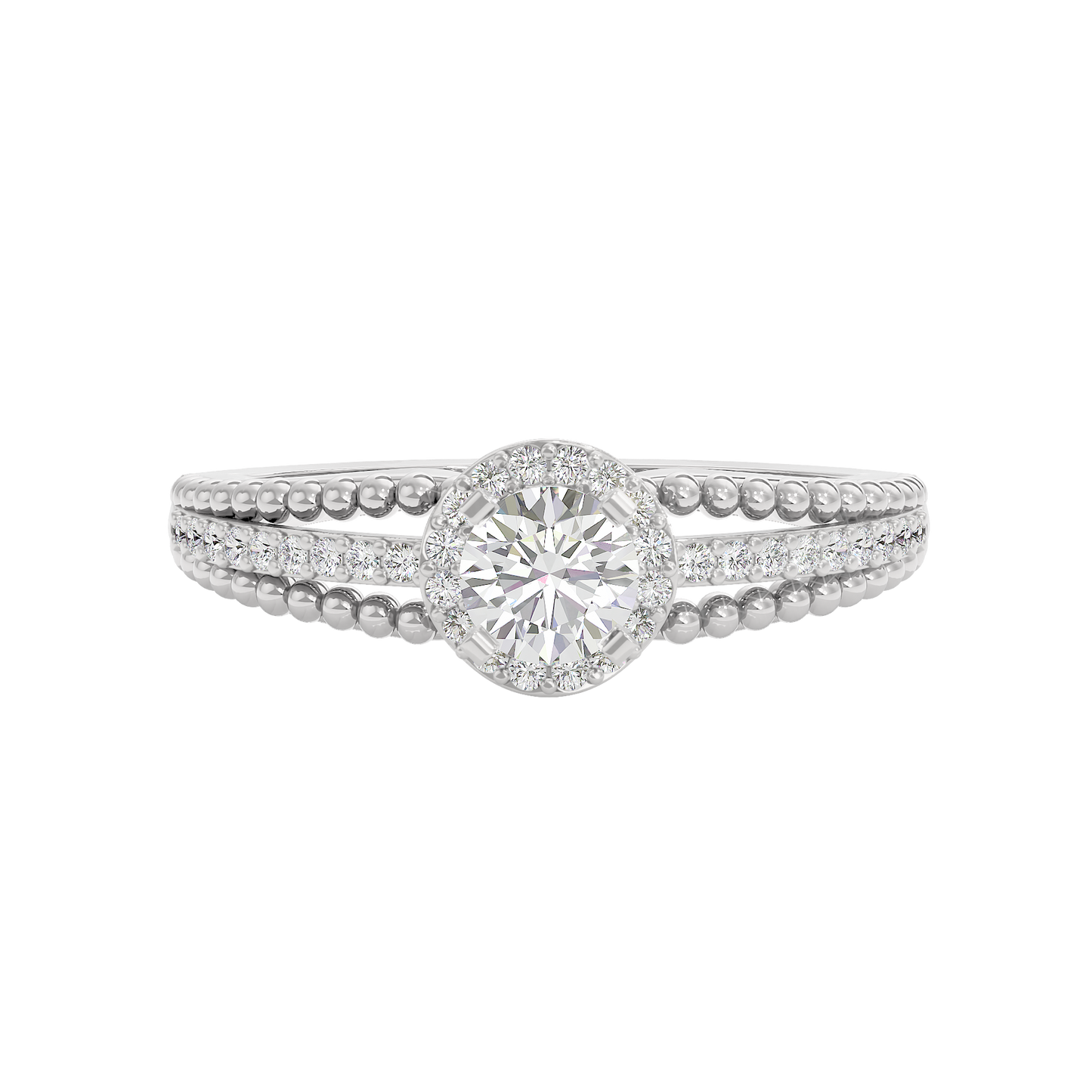 Serene Diamond Solitaire Ring