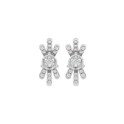 Radiant Six Diamond Earrings