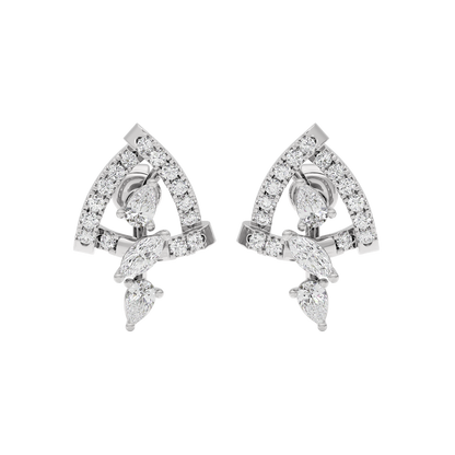 Bold Facet Diamond Earrings