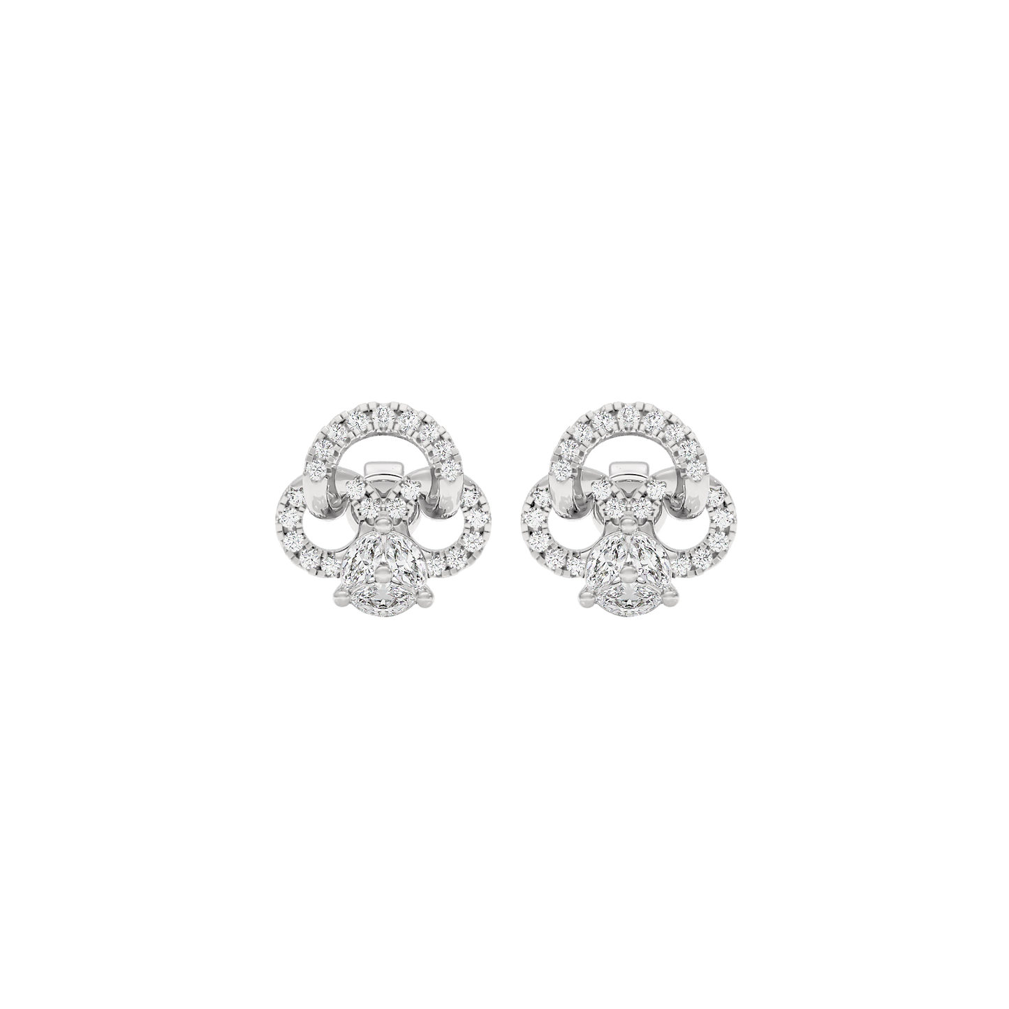 Shamrock Spark Diamond Earrings