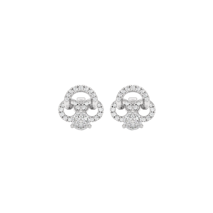 Shamrock Spark Diamond Earrings