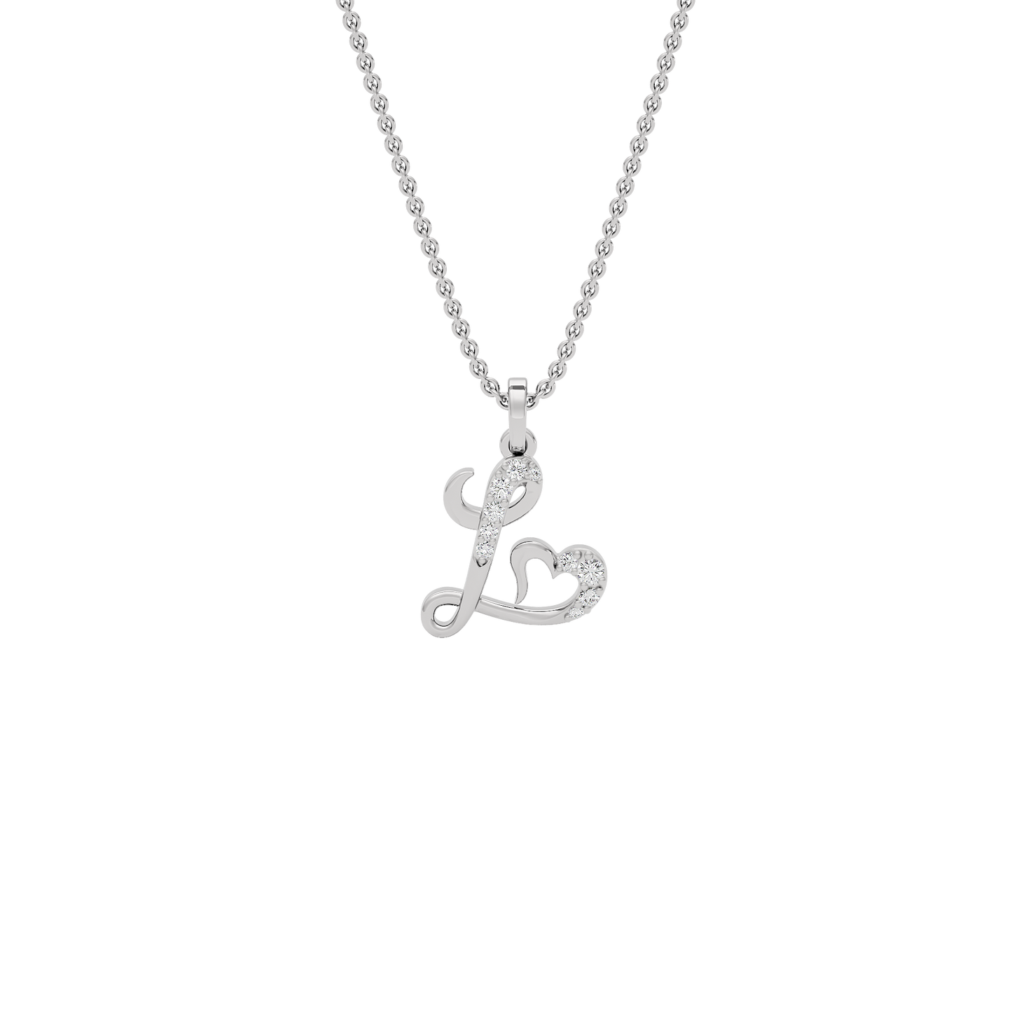 Lovely ‘L’ Diamond Pendant