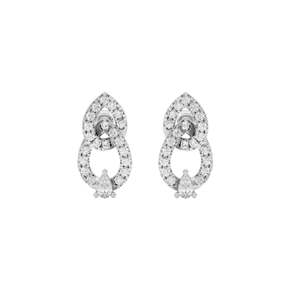 Pear Fusion Diamond Earrings