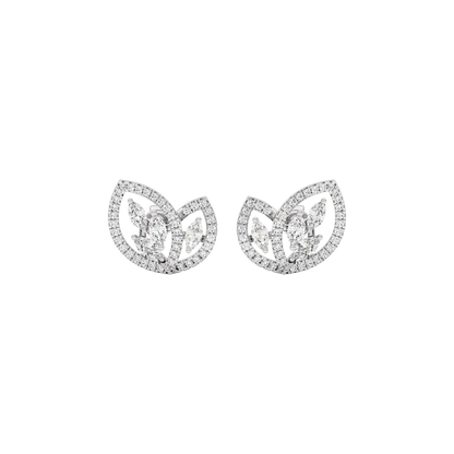 Luxe Petals Diamond Earrings