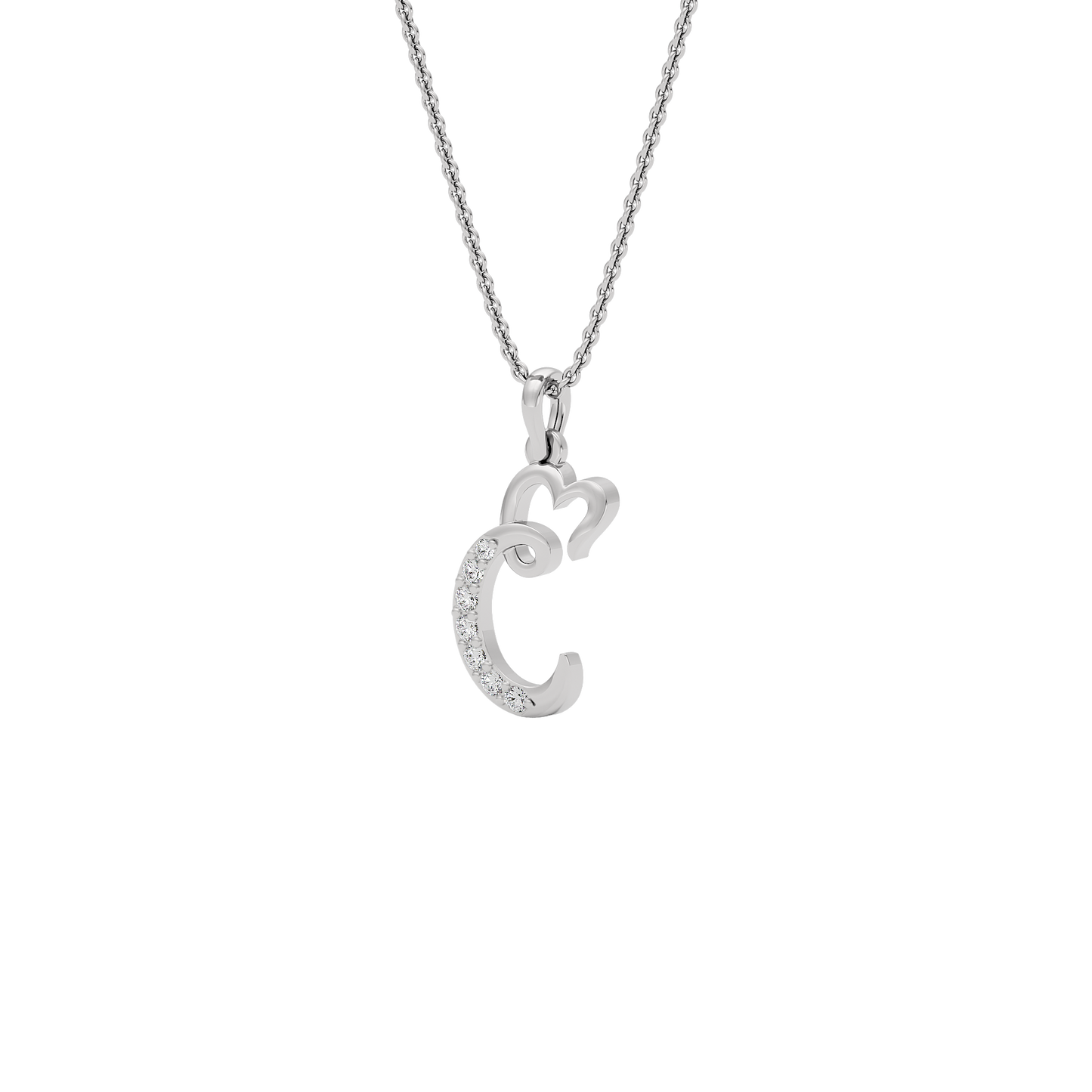 Confident ‘C’ Diamond Pendant