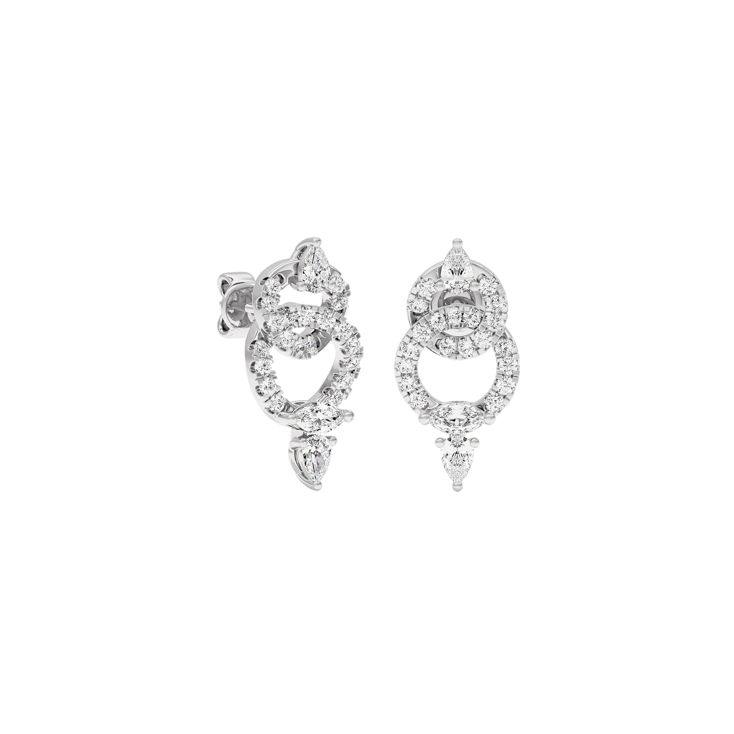 Interlaced Glow Diamond Earrings