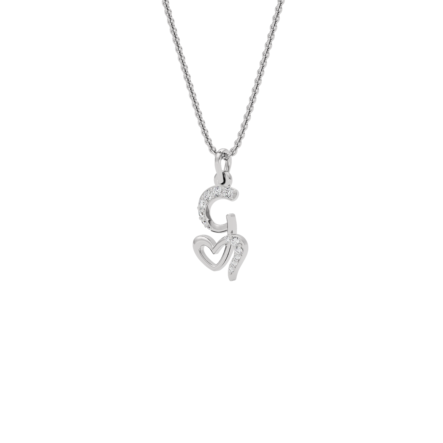 Glow-getter ‘G’ Diamond Pendant