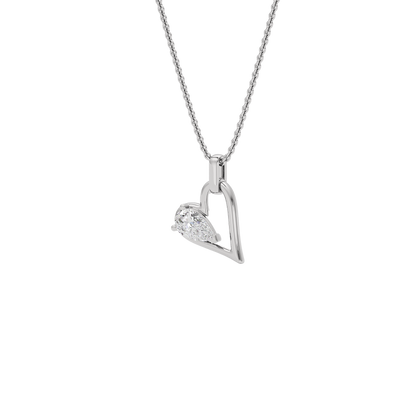 Serene Heart Diamond Pendant