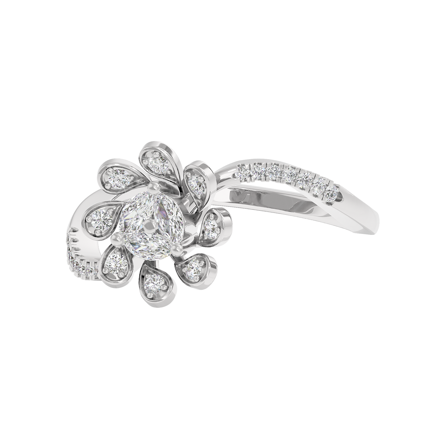 Brilliant Daisy Diamond Ring