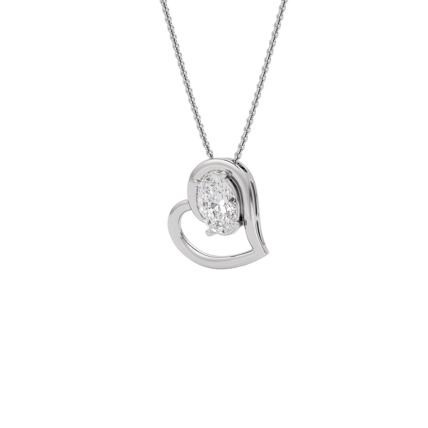 Iris Charm Diamond Pendant