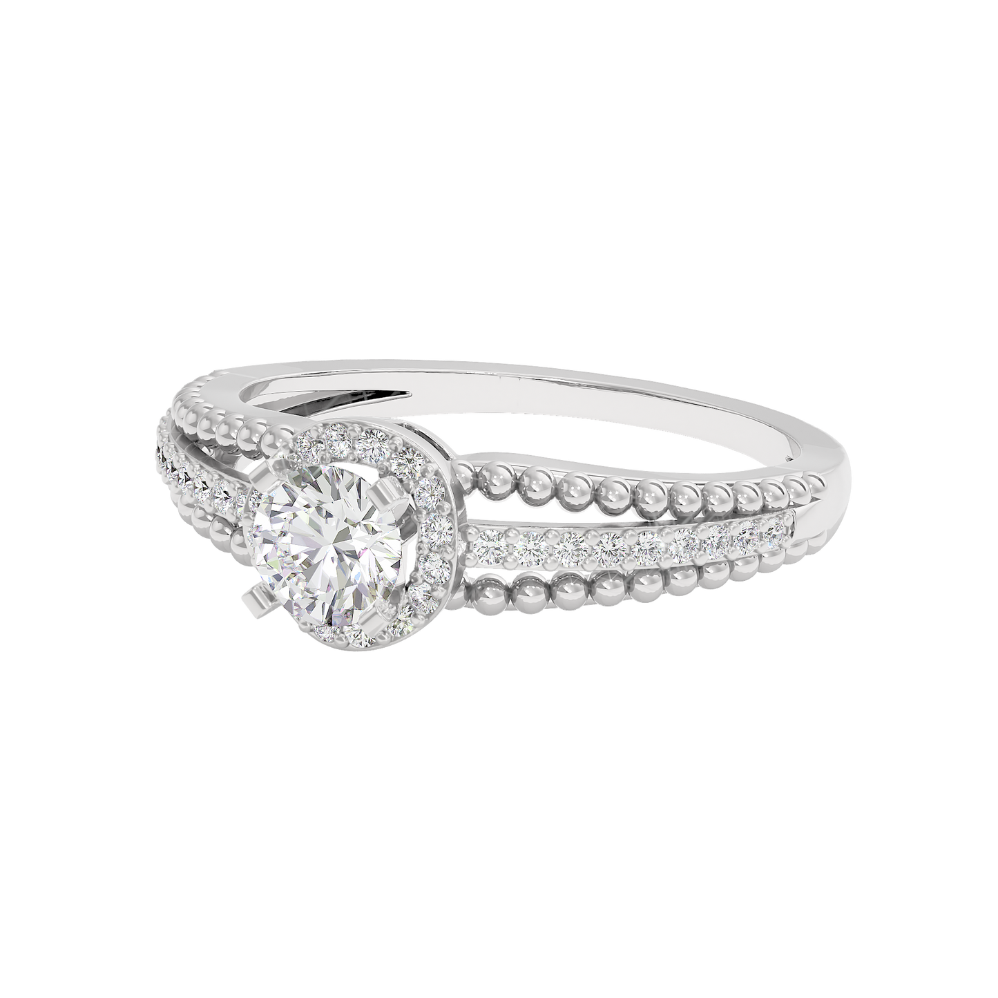 Serene Diamond Solitaire Ring