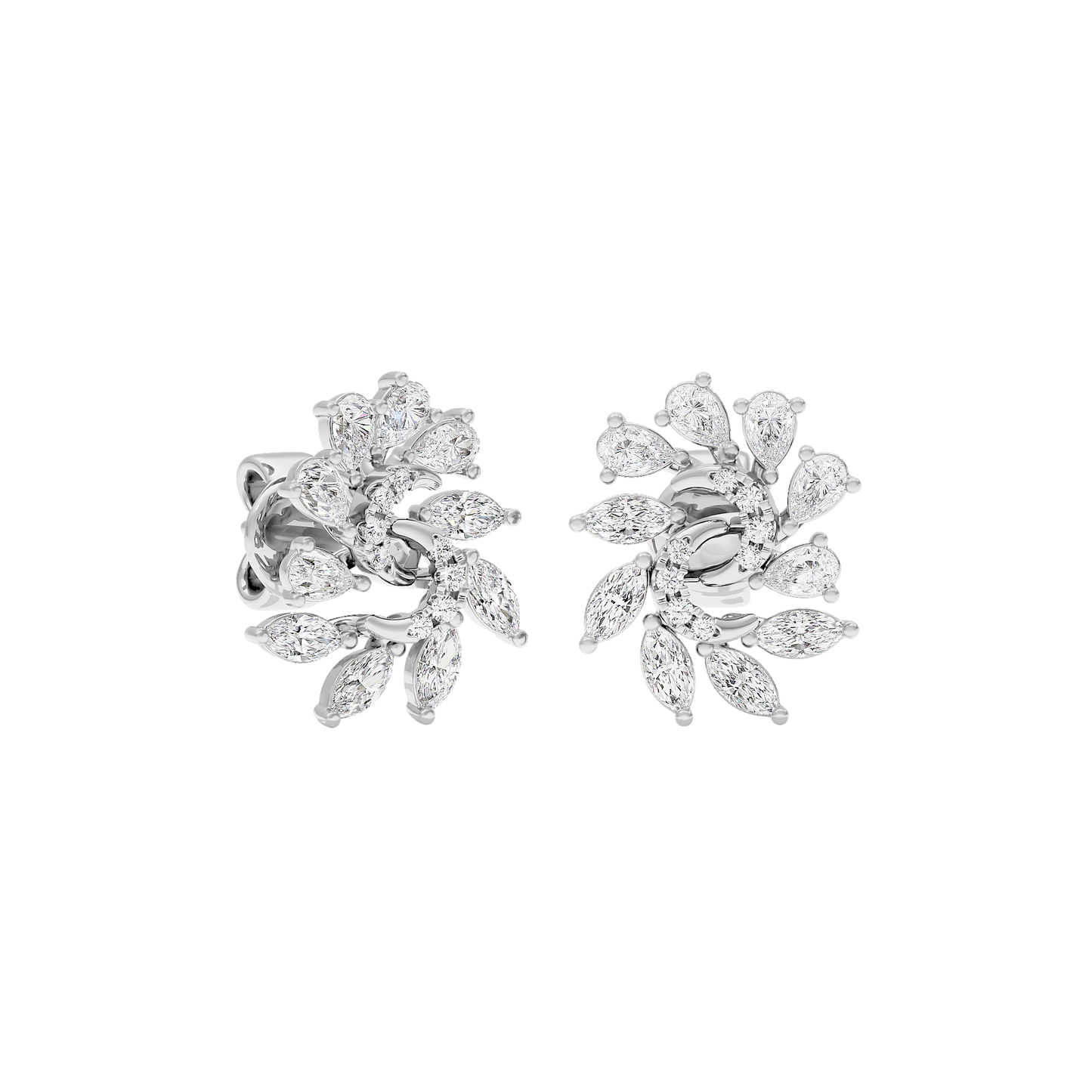 Marquise Bloom Diamond Earrings