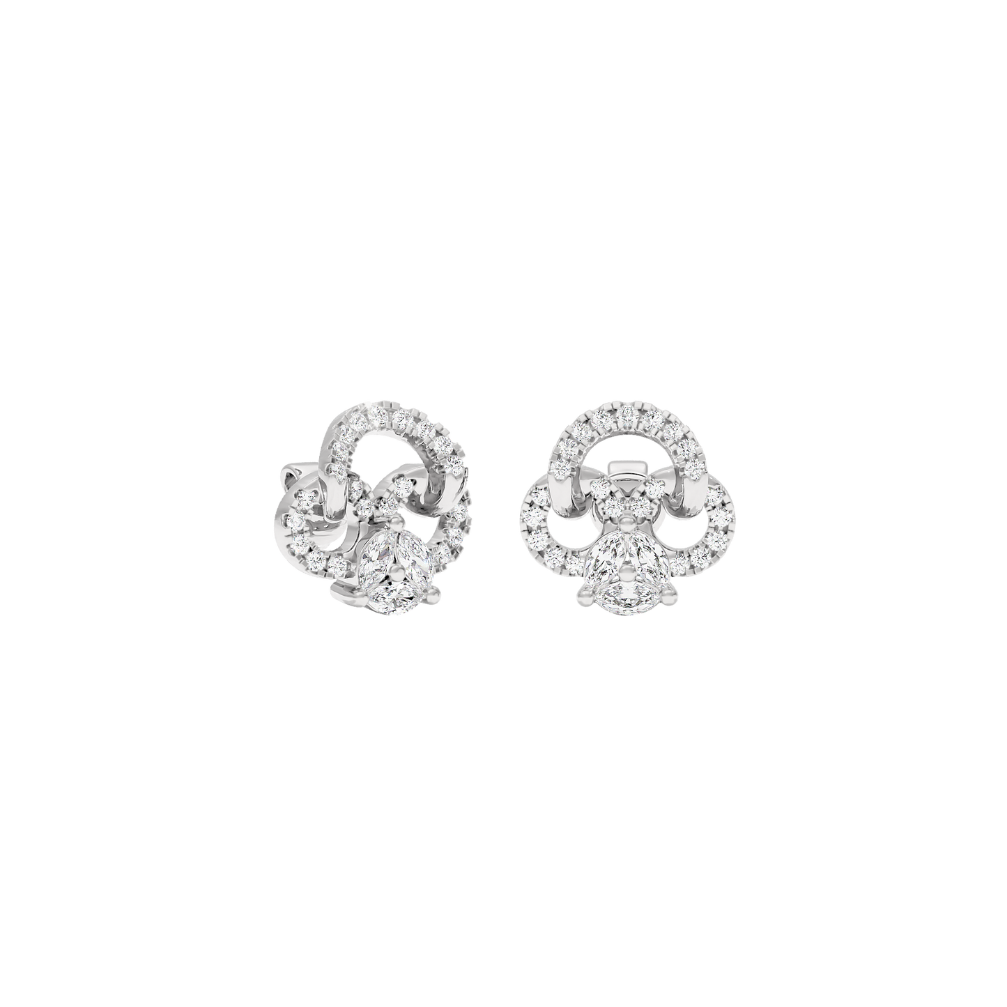 Shamrock Spark Diamond Earrings