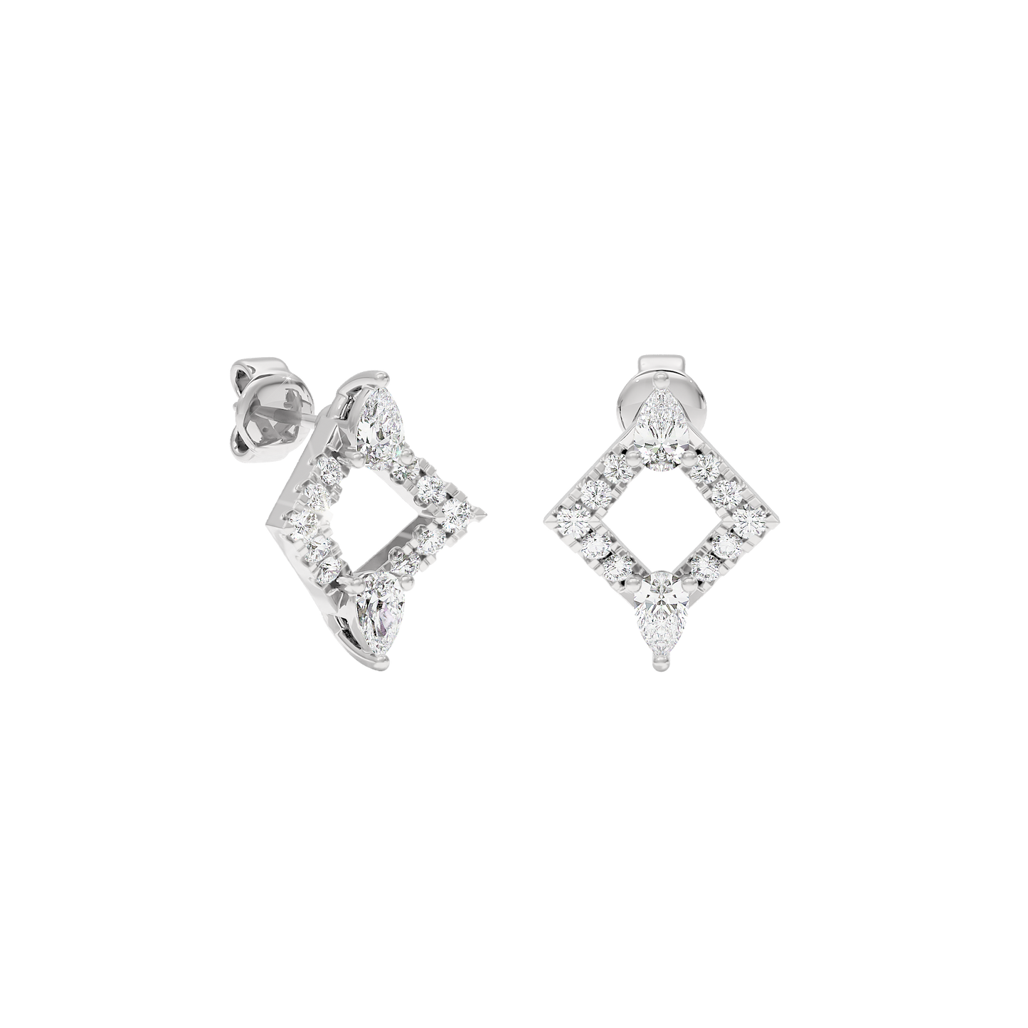 Angle Glow Diamond Earrings