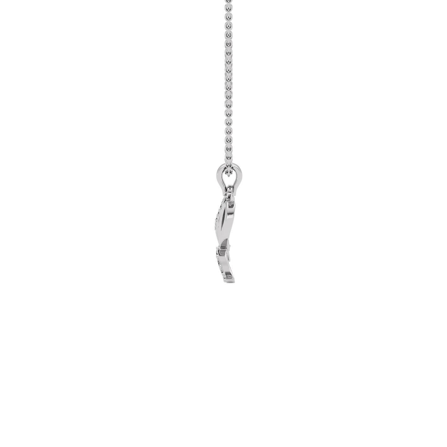 Radiant ‘R’ Diamond Pendant