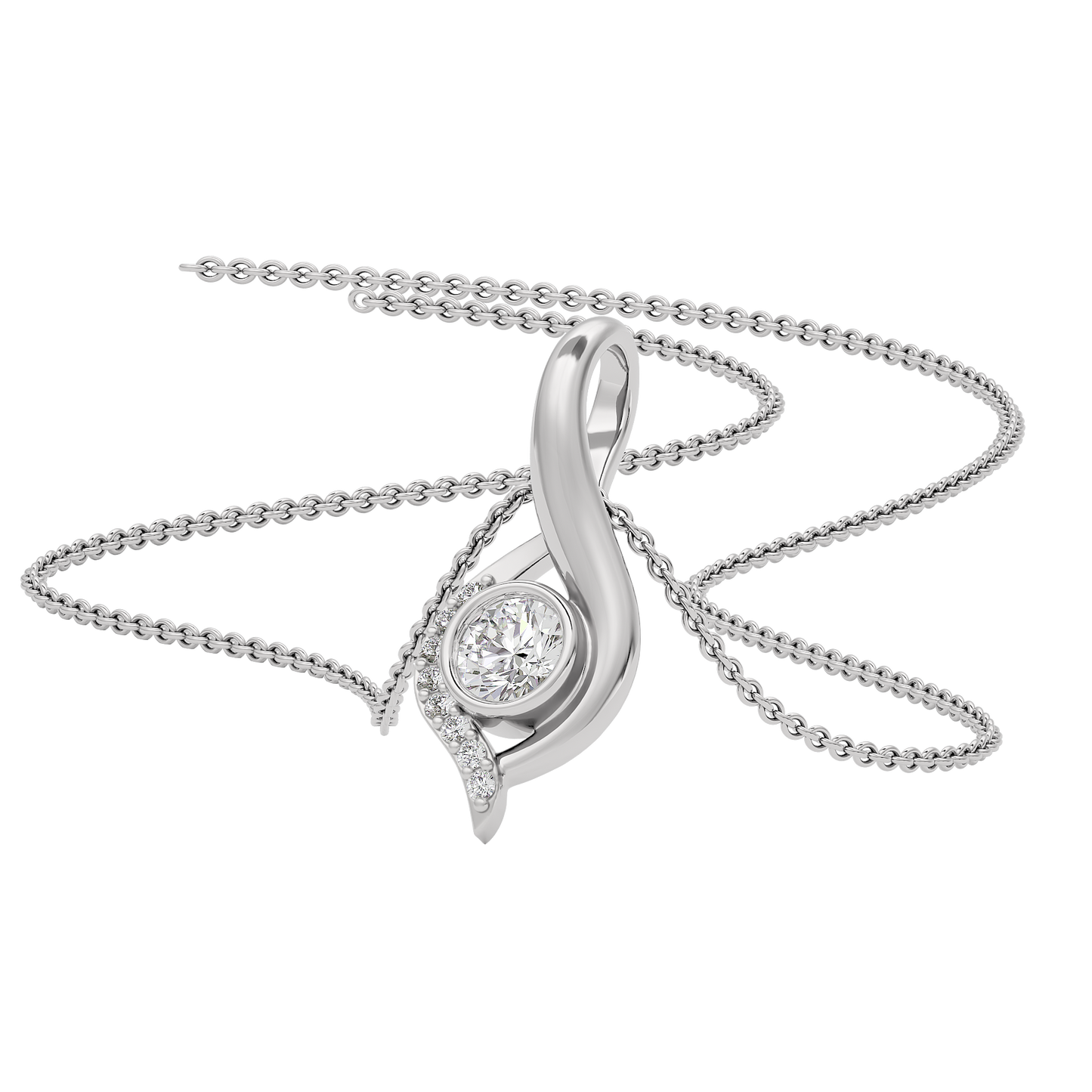 Celestial Crescendo Diamond Pendant