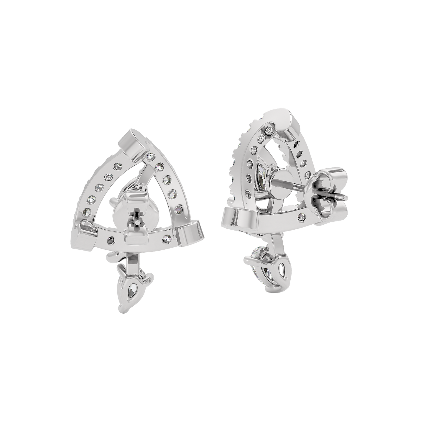 Bold Facet Diamond Earrings