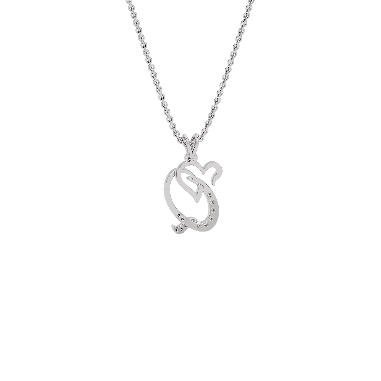 Queen ‘Q’ Diamond Pendant