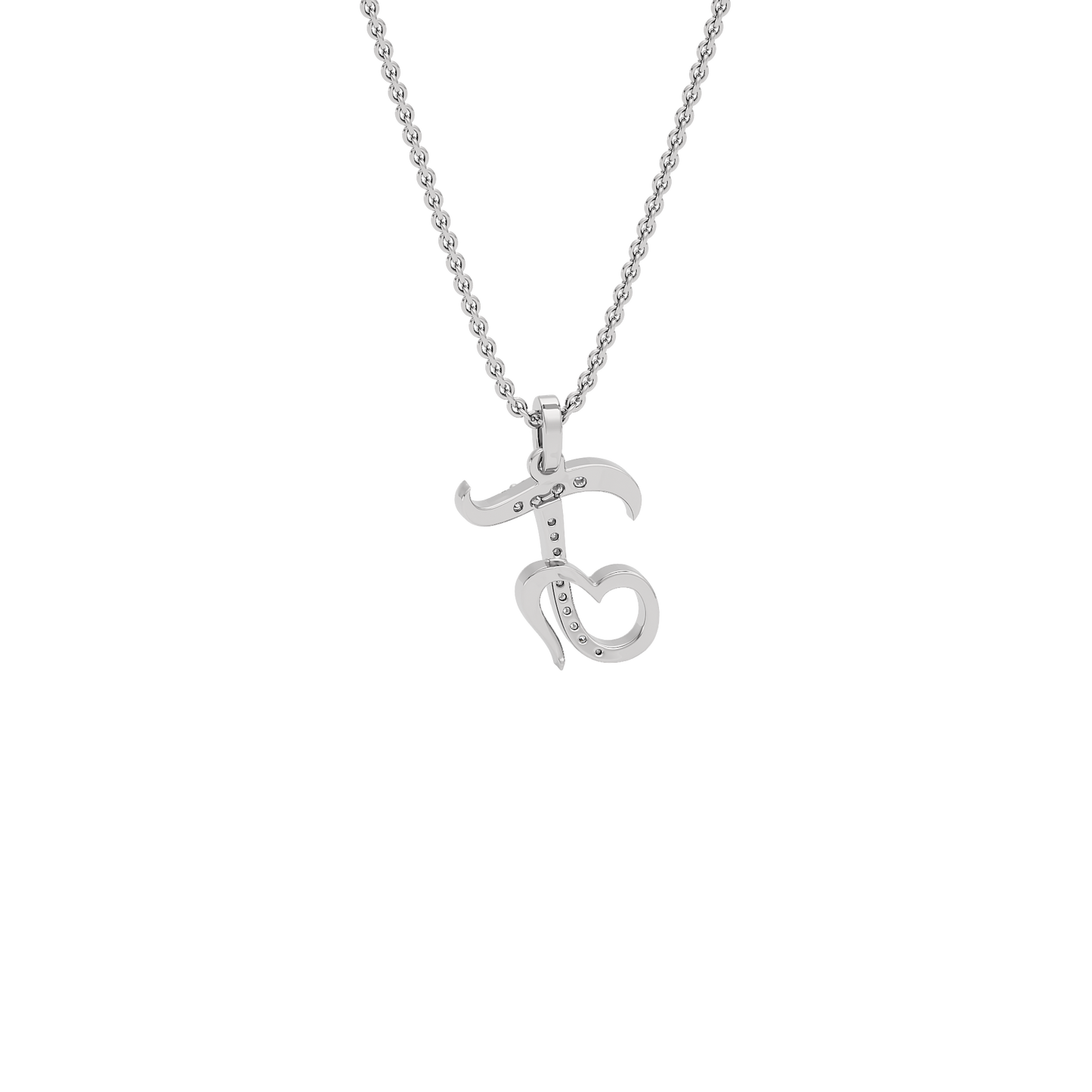 Talkative ‘T’ Diamond Pendant