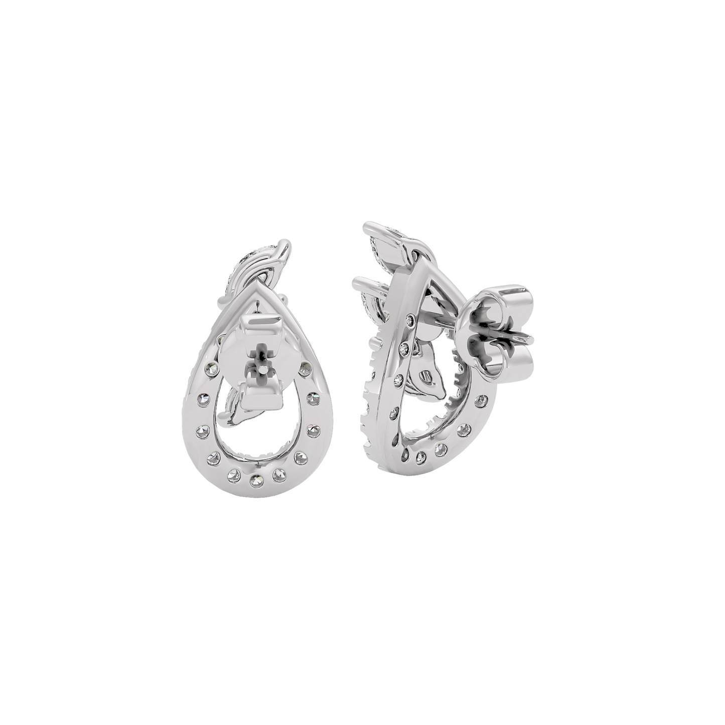 Celestial Pear Diamond Earrings