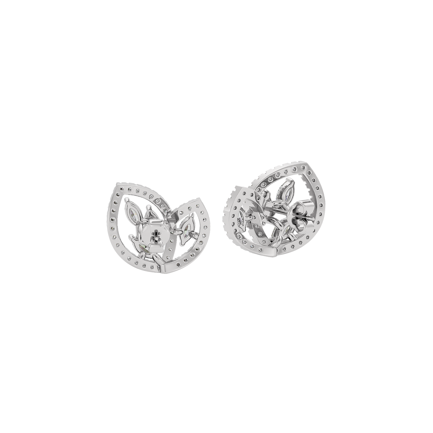 Luxe Petals Diamond Earrings