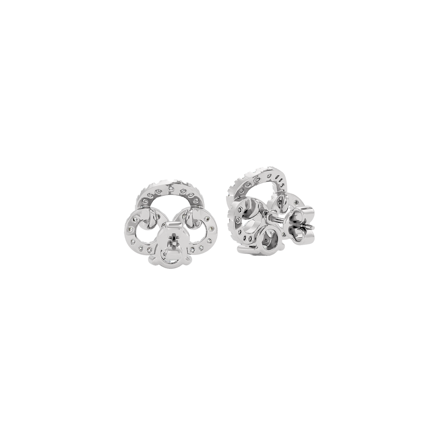 Shamrock Spark Diamond Earrings