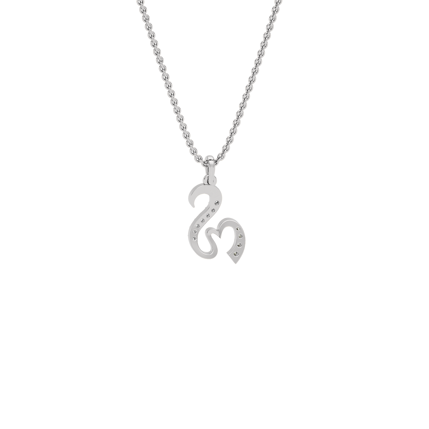 Stellar ‘S’ Diamond Pendant