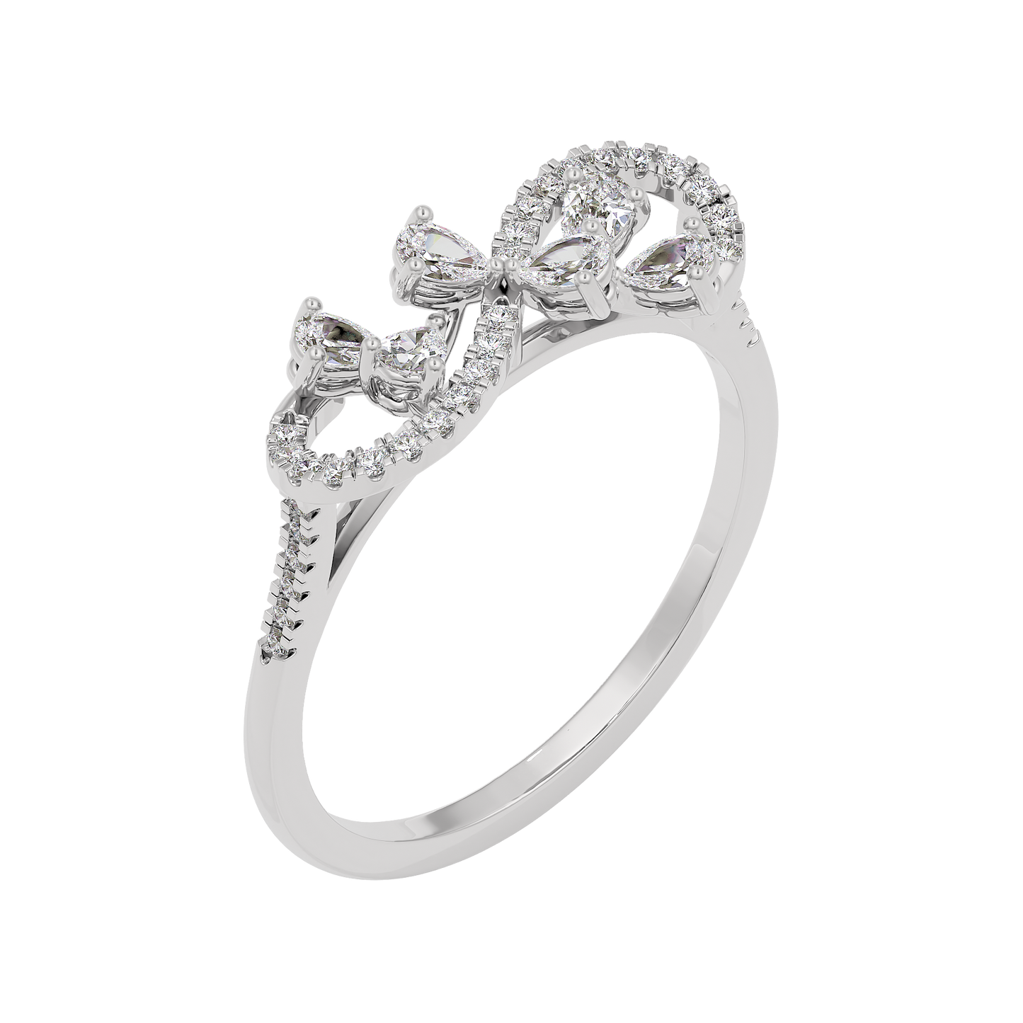 Elara Two Tone Diamond Ring