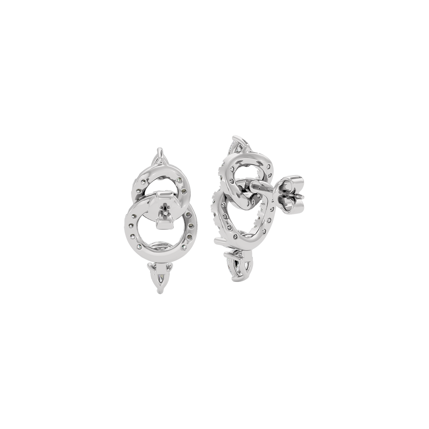 Interlaced Glow Diamond Earrings