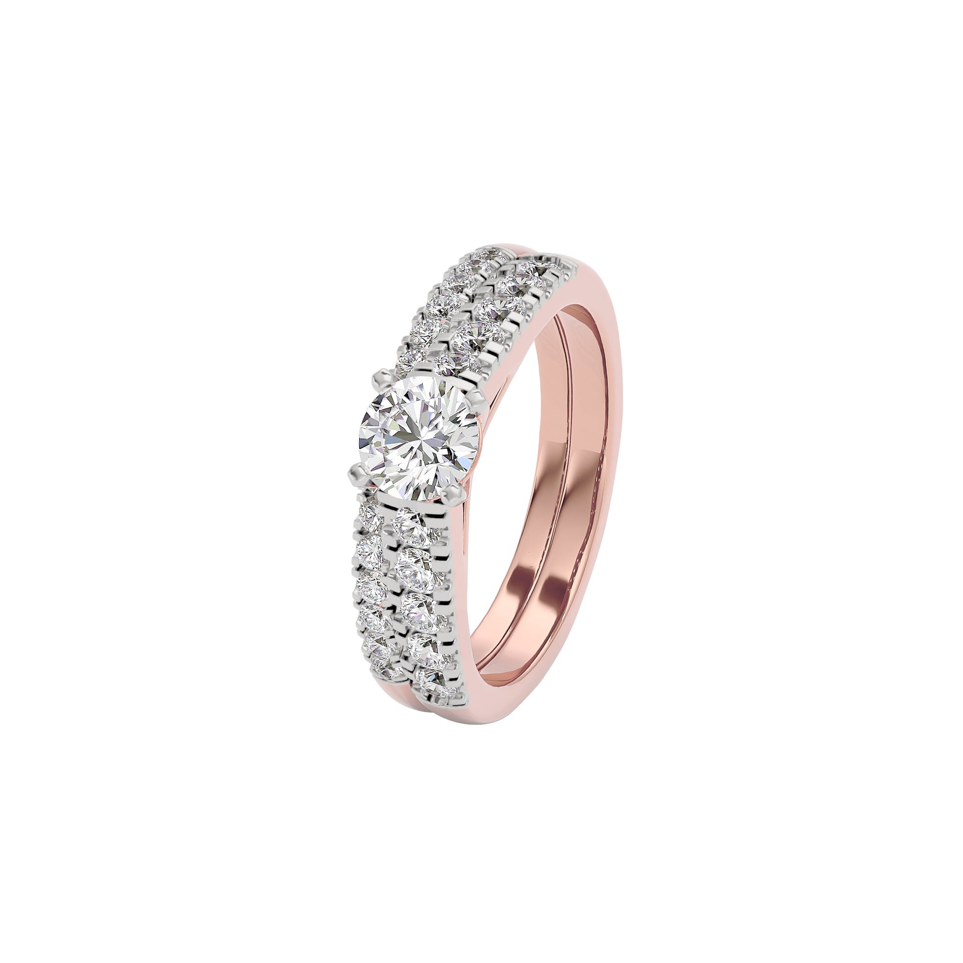 Enigmatic Eternity Diamond Ring 18 KT / Rose Gold / 22