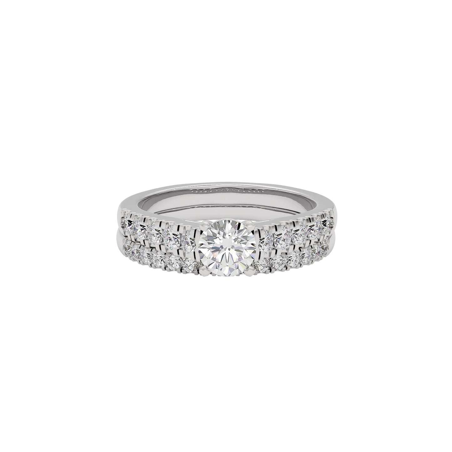 Enigmatic Eternity Diamond Ring 18 KT / White Gold / 22