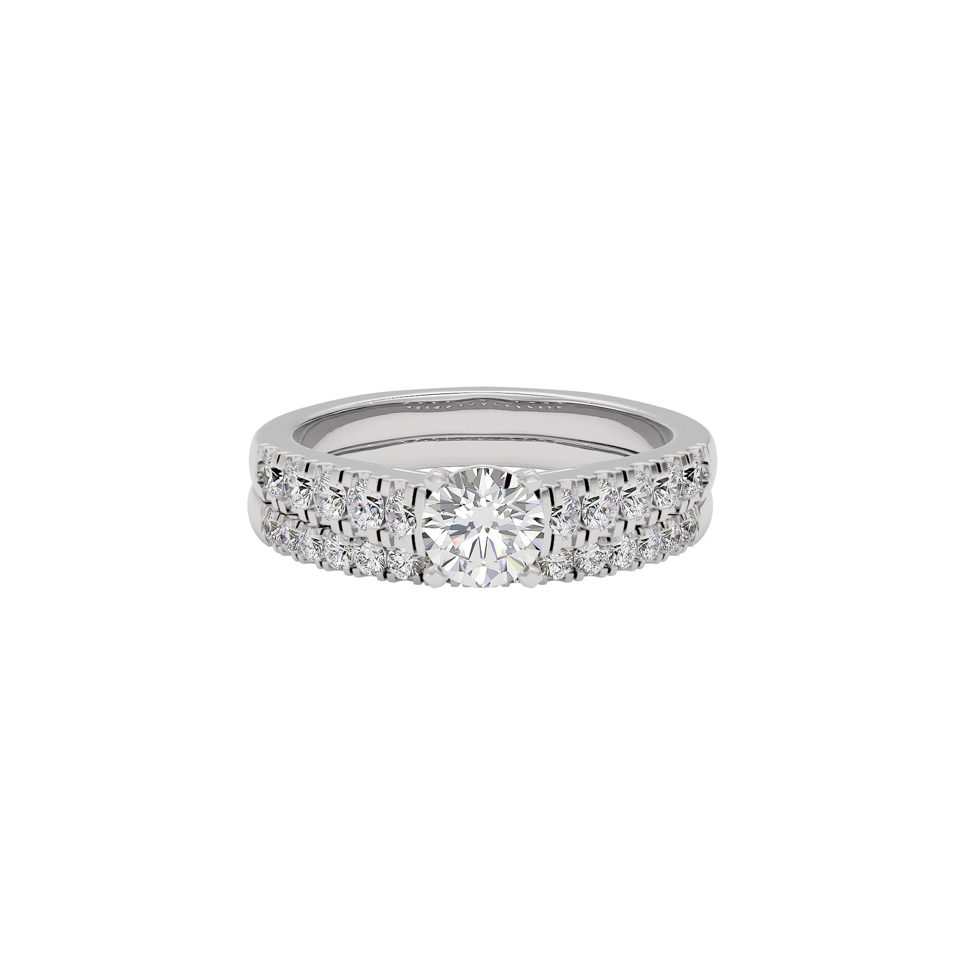 Enigmatic Eternity Diamond Ring 18 KT / White Gold / 22