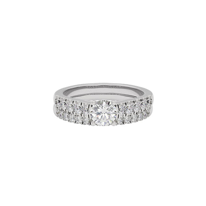 Enigmatic Eternity Diamond Ring 18 KT / White Gold / 22