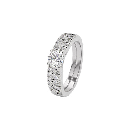 Enigmatic Eternity Diamond Ring 18 KT / White Gold / 22