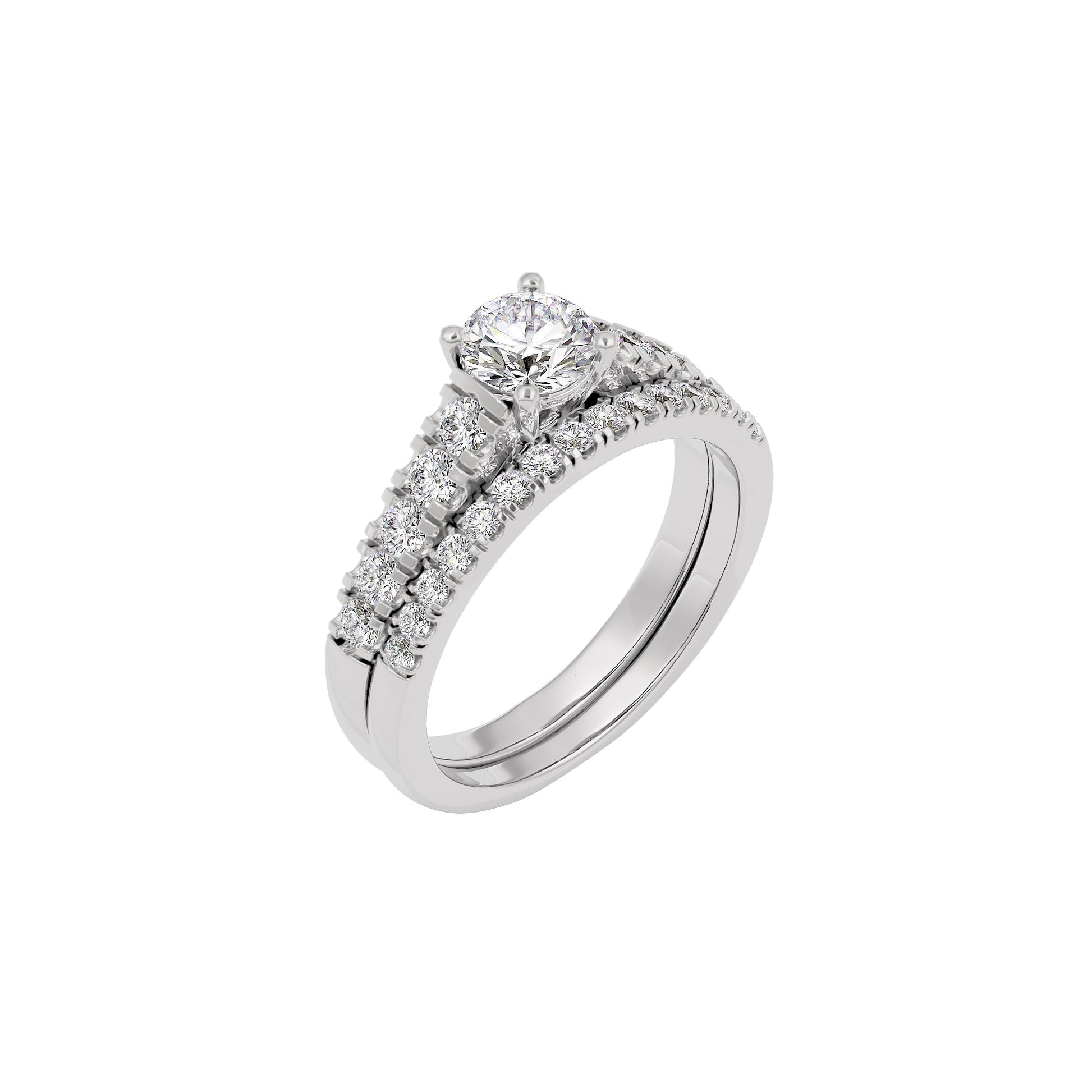 Enigmatic Eternity Diamond Ring 18 KT / White Gold / 22